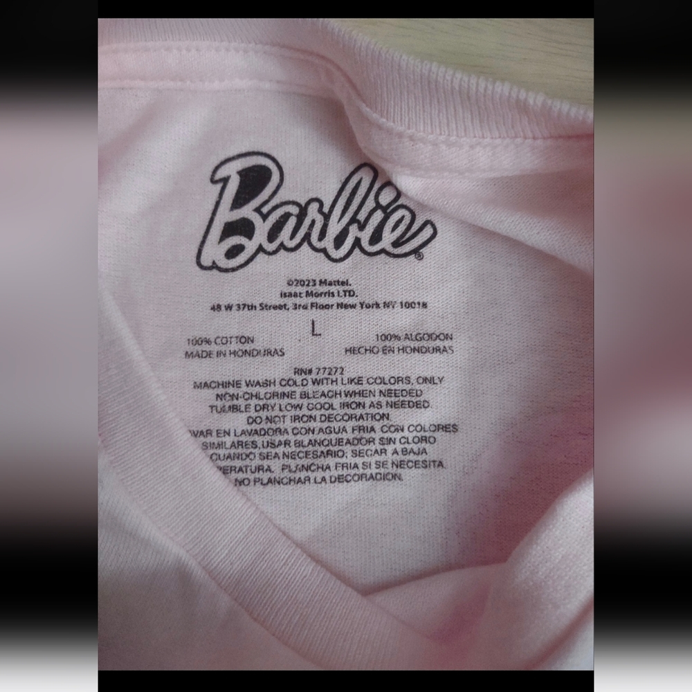 Barbie Movie Fashionista Pink Iconic Logo Dream Car Pink T Shirt Large - Picture 3 of 5